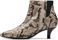Clarks Women's Kepley Erin Chelsea Boot in med gray snake - women's shoe - detail view