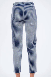 Lisette - Nautical Net Slim Ankle Pants