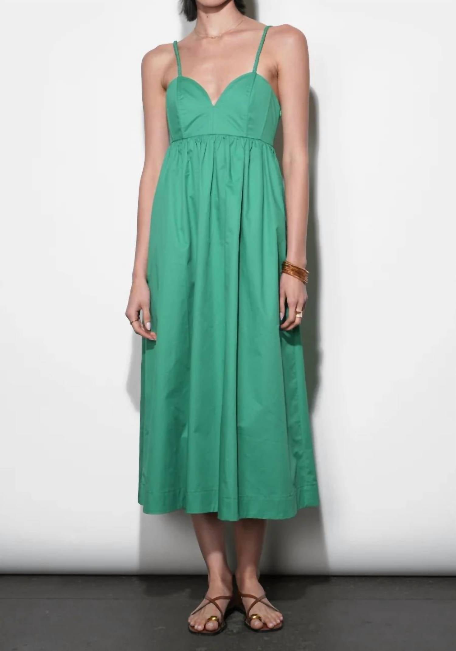 Greylin - Libby Boned Bodice Midi Dress