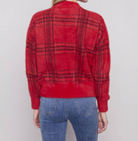 Charlie B - Long Sleeve Jacquard Mock Neck Sweater