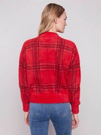 Charlie B - Long Sleeve Jacquard Mock Neck Sweater