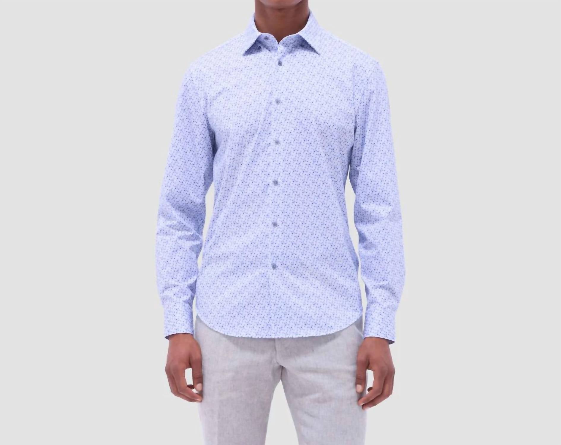 Bugatchi Uomo - Jules Geometric Oooh Cotton Shirt