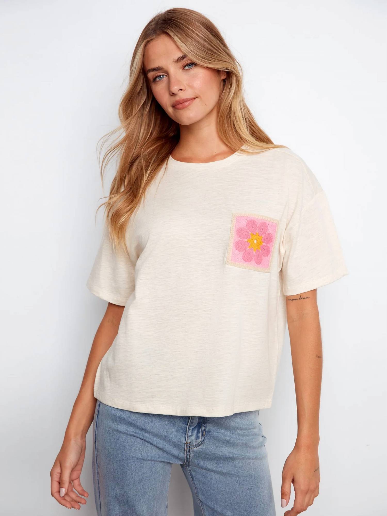 Charlie B - Crochet Pocket T-shirt