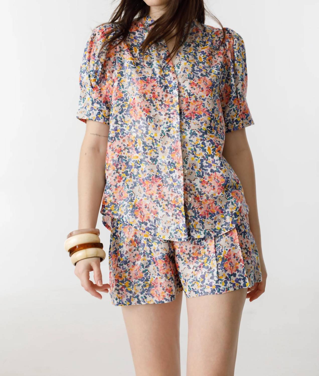 Lanhtropy - Athina Metallic Linen Shirt