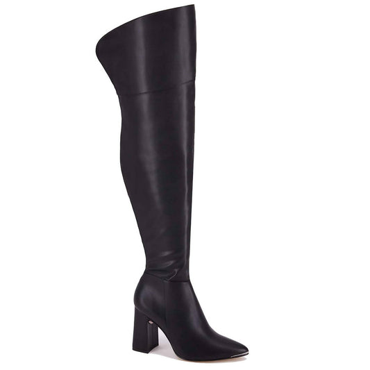 Andrea - Women's Over The Knee Leatherette Boots