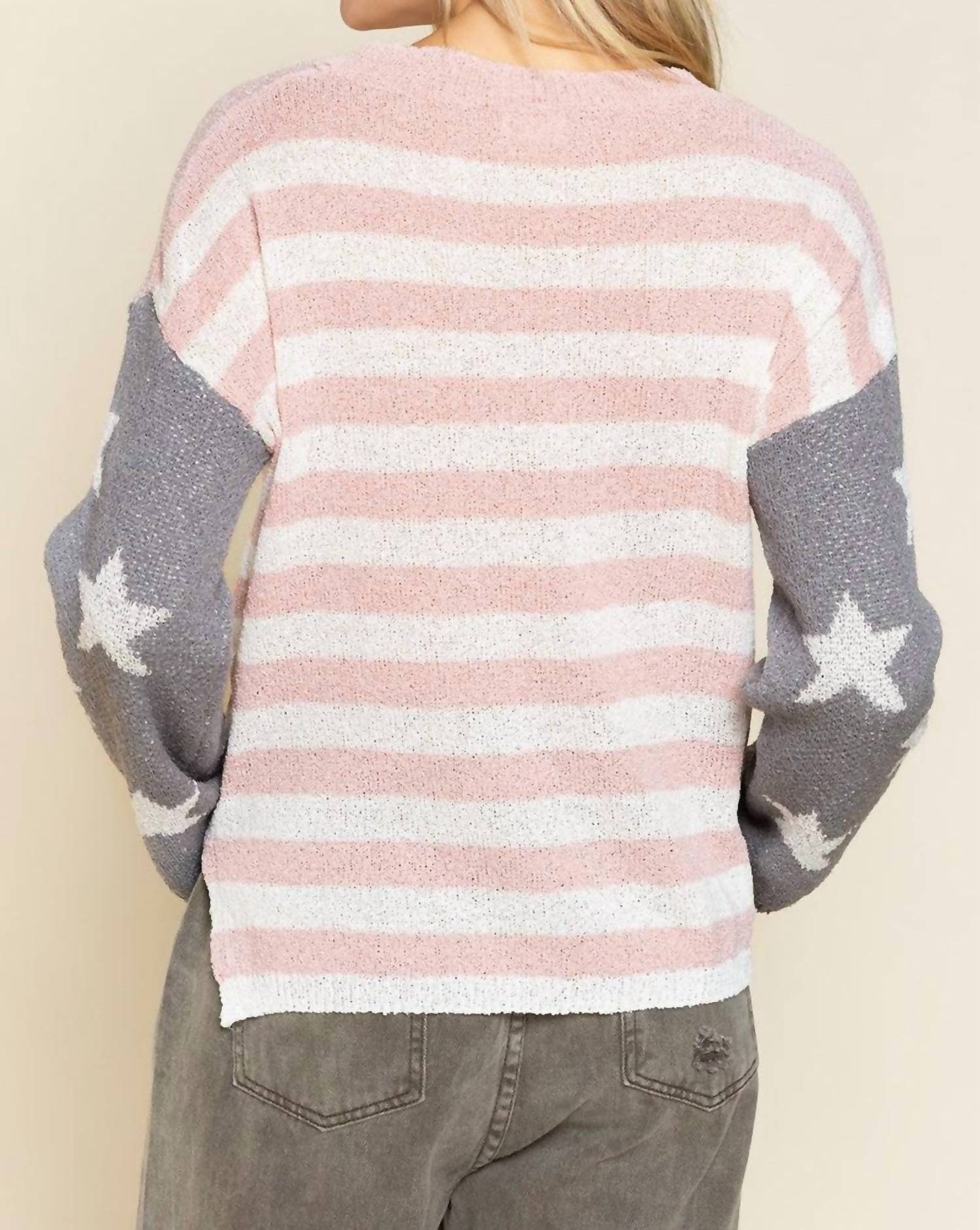 Pol - Americana Flag Sweater