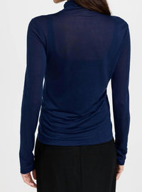 Vince - Sheer Long Sleeve Turtleneck Top