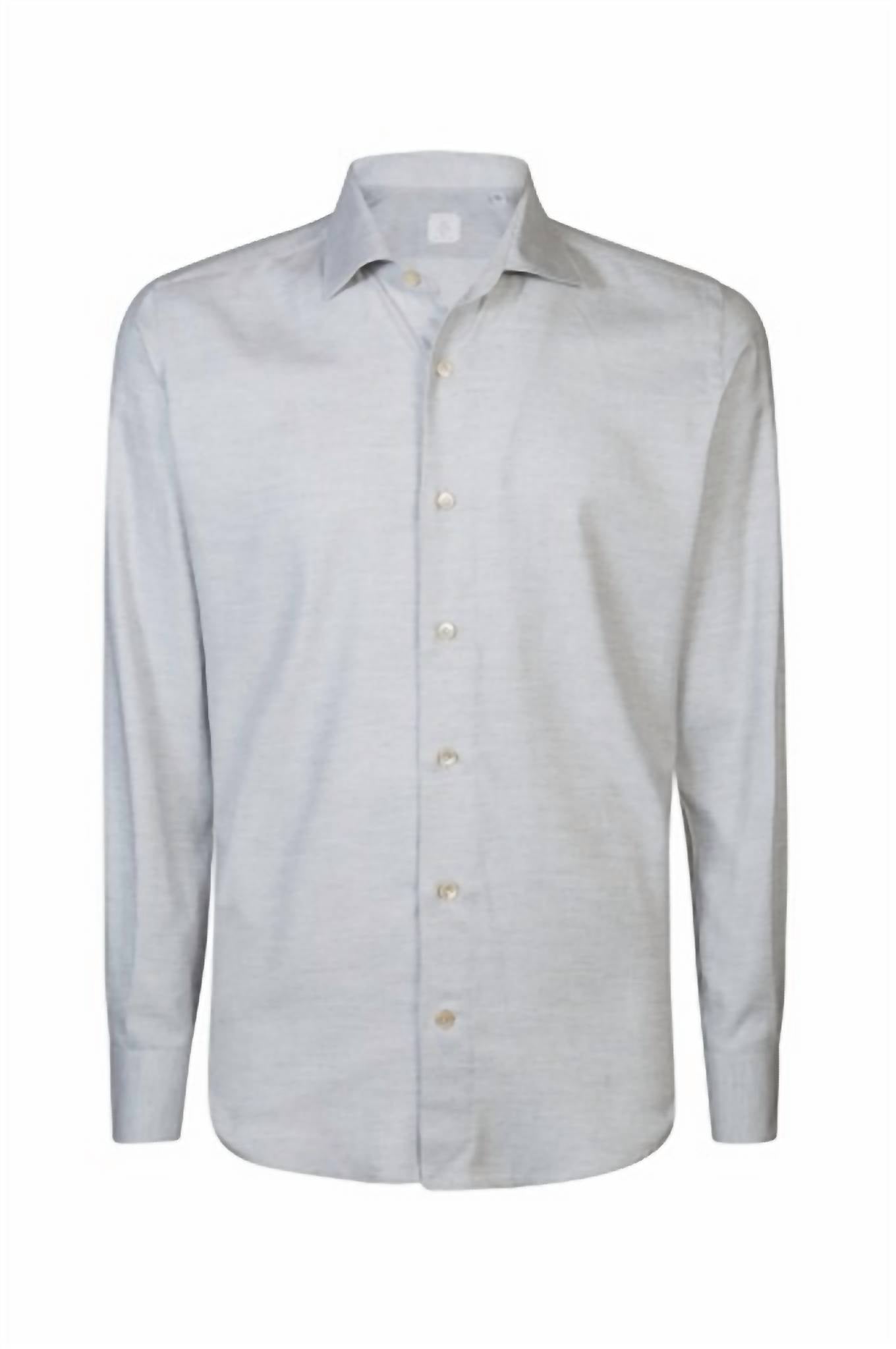 eleventy Men's Button Down Shirt in grey - men's shirt