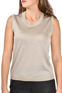 Gran Sasso - Lurex Sleeveless Tank Top