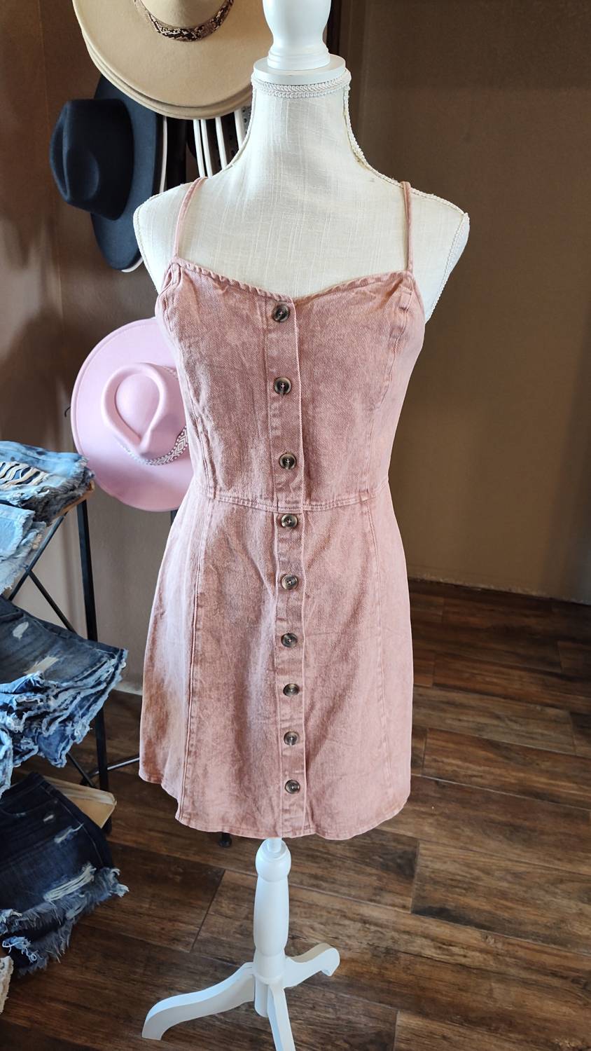 She + Sky - Women's Button Down Mini Dress