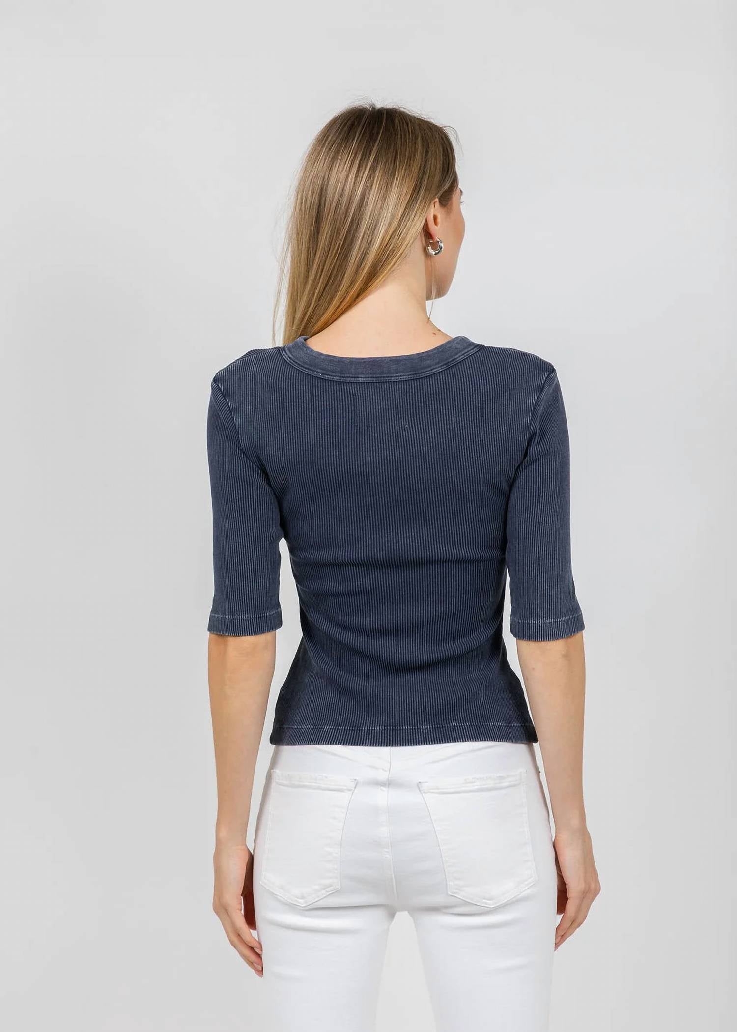 Citizens Of Humanity - Nali Short Sleeve Henley Tee