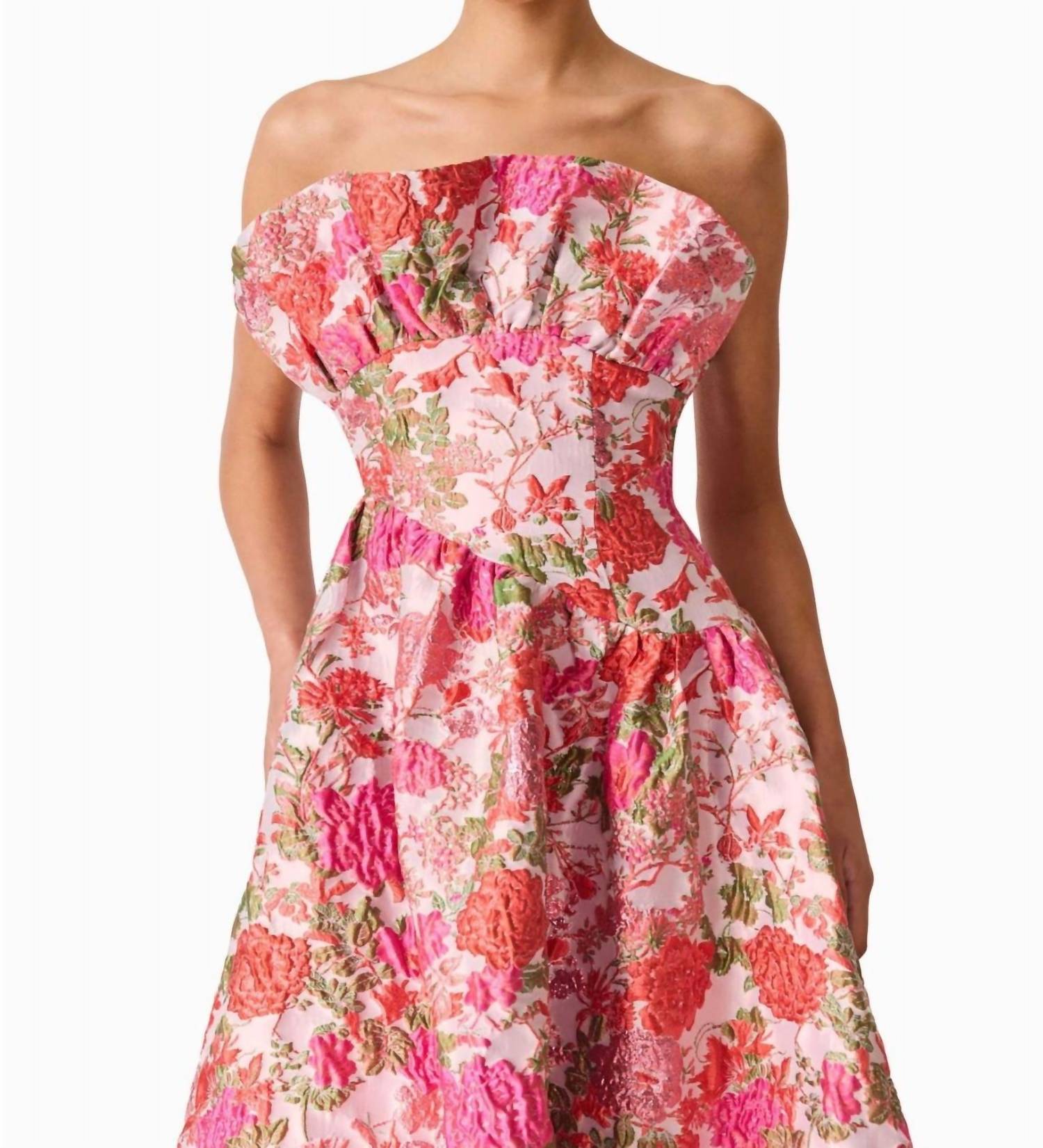Elliatt - Floralie Strapless Gown