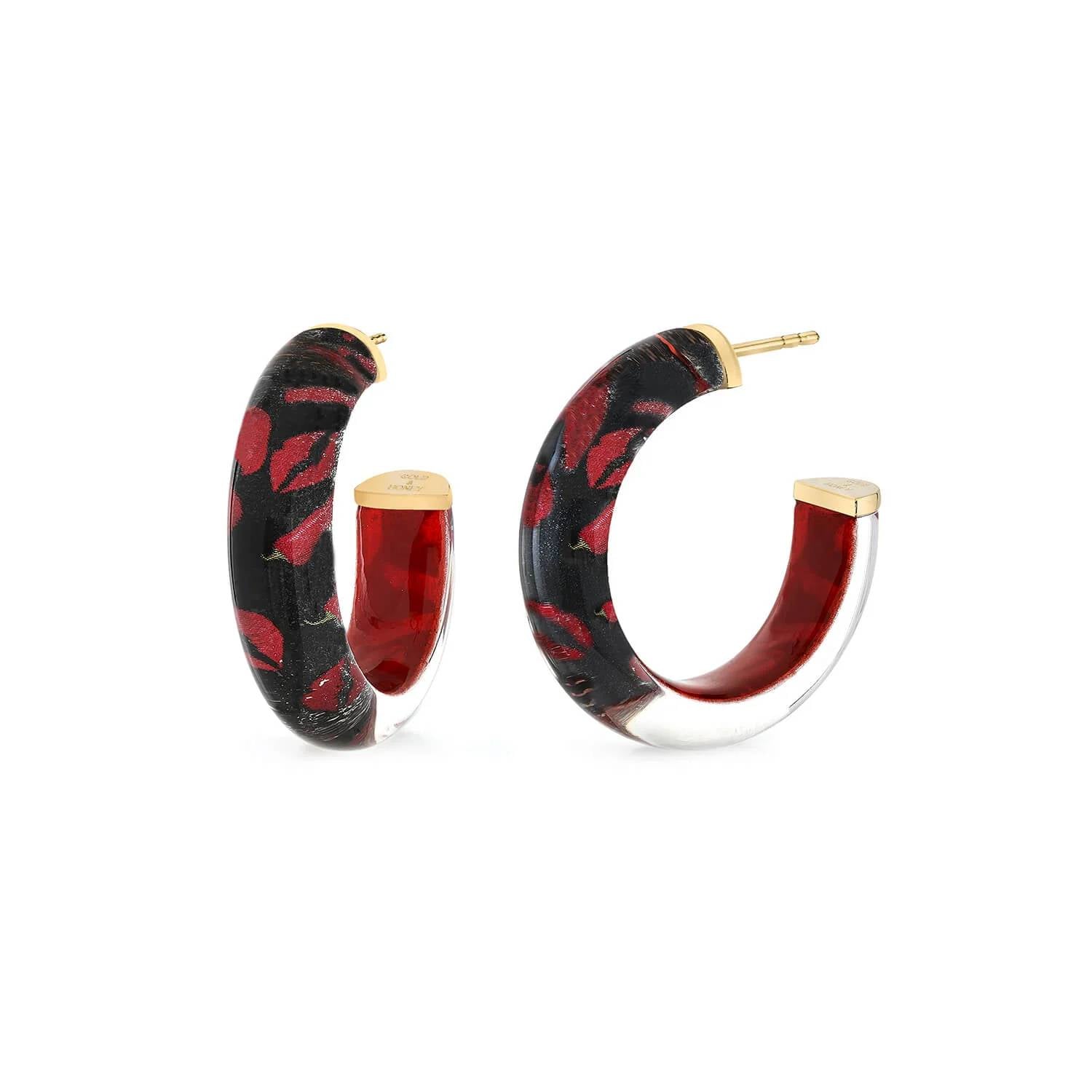 Gold & Honey - Women's Feeling Spicy Illusion Hoop Earrings