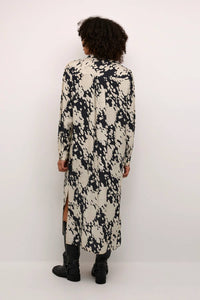 Kaffe - Kalouise Round Neck Midi Shirt Dress