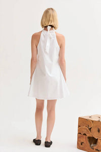 Crescent - Chloe Poplin Halter Mini Dress