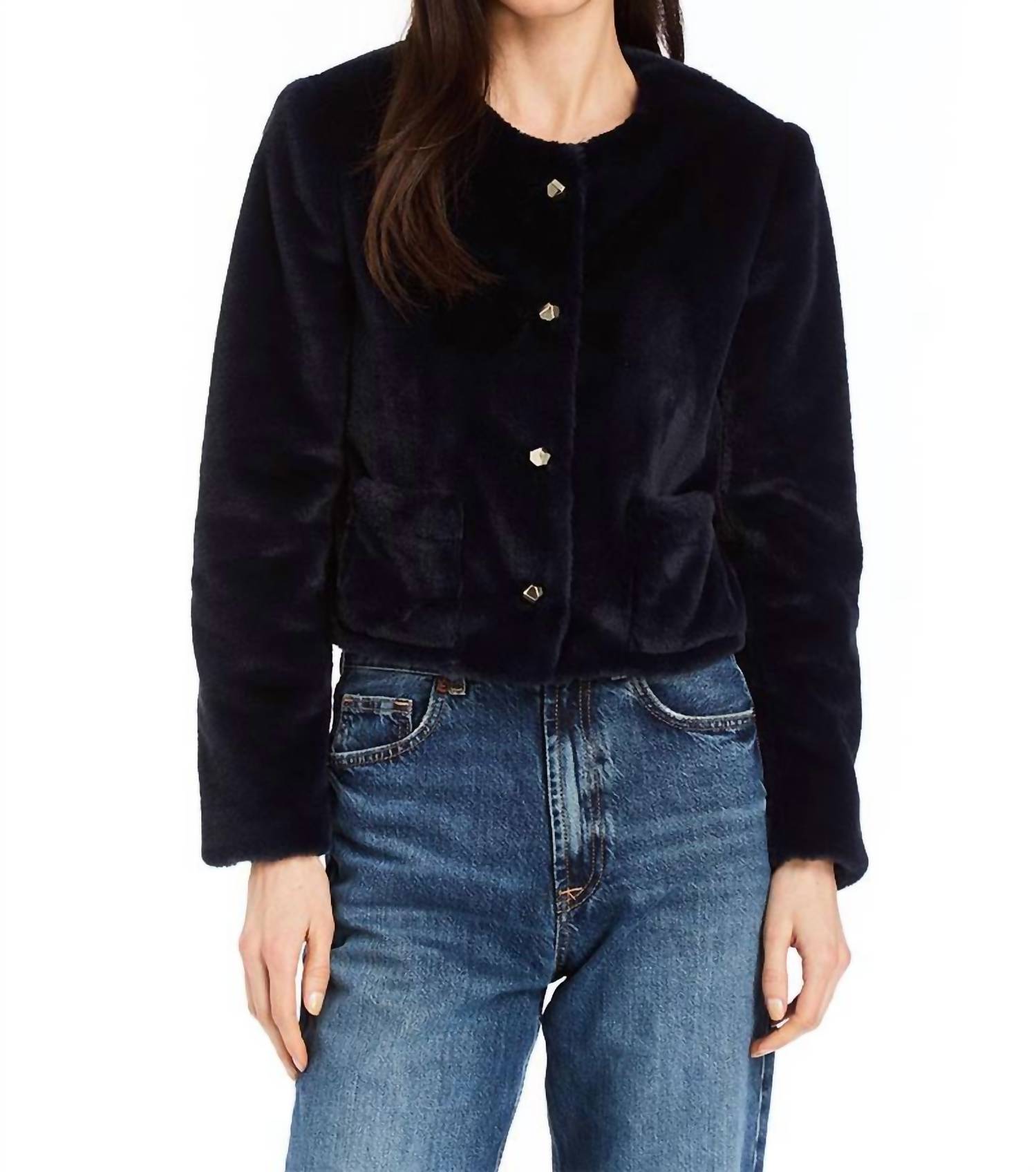 DREW Dennis Cardigan in navy - women's cardigan