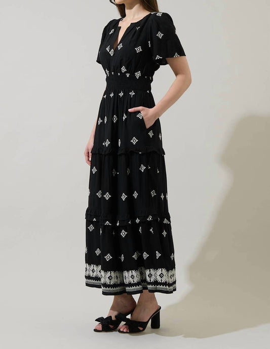 Sugarlips - Floral Palmer Poplin Tiered Dress