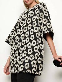 Ulla Johnson Remy Tunic in eclipse - women's shirt - detail view