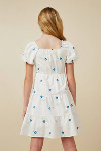Hayden Girls - Blue Daisy Cotton Dress