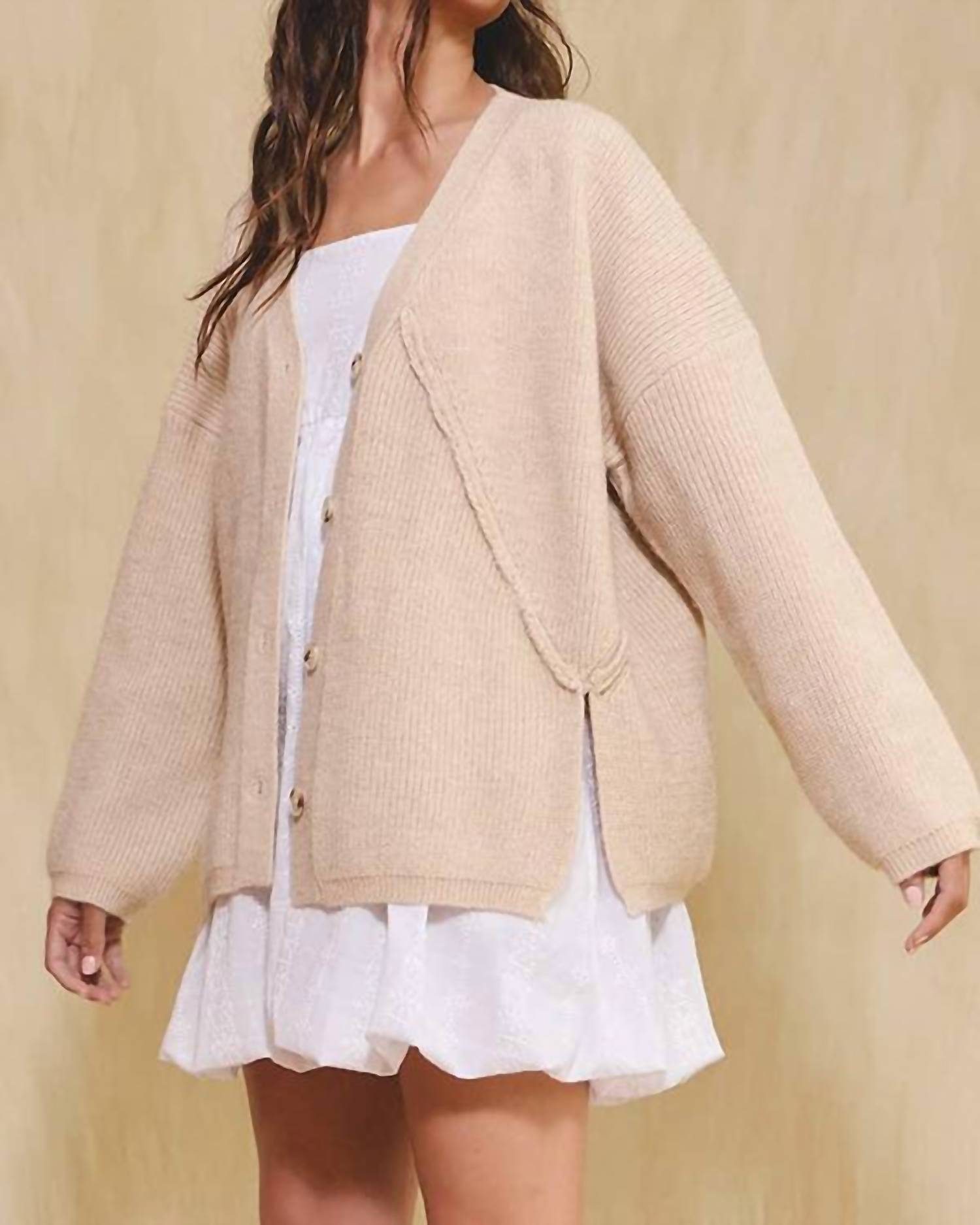 Bucketlist - Oversized On Seam Cardigan