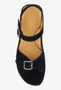 L'amour Des Pieds Women's Vardant Kid Suede Leather Sandal in black - women's sandal - view 5