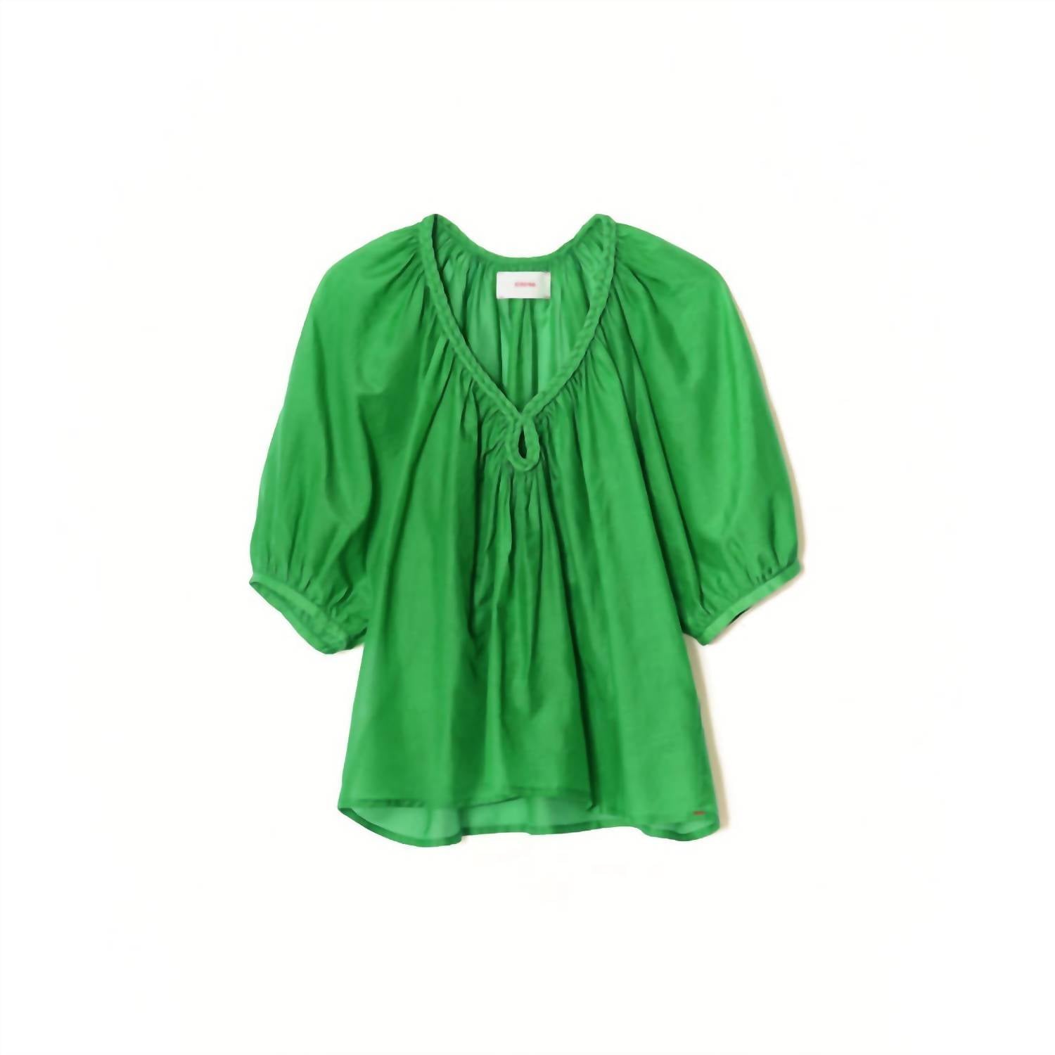 XIRENA Blythe Pullover Top in jade gem - women's blouse