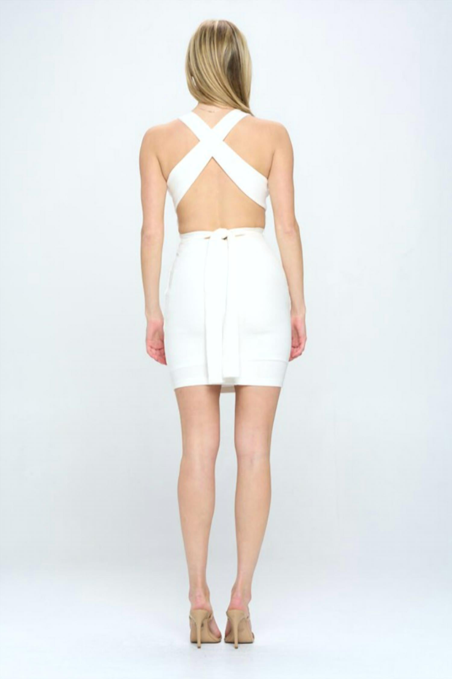 Saints + Secrets - Ribbed Mini Dress
