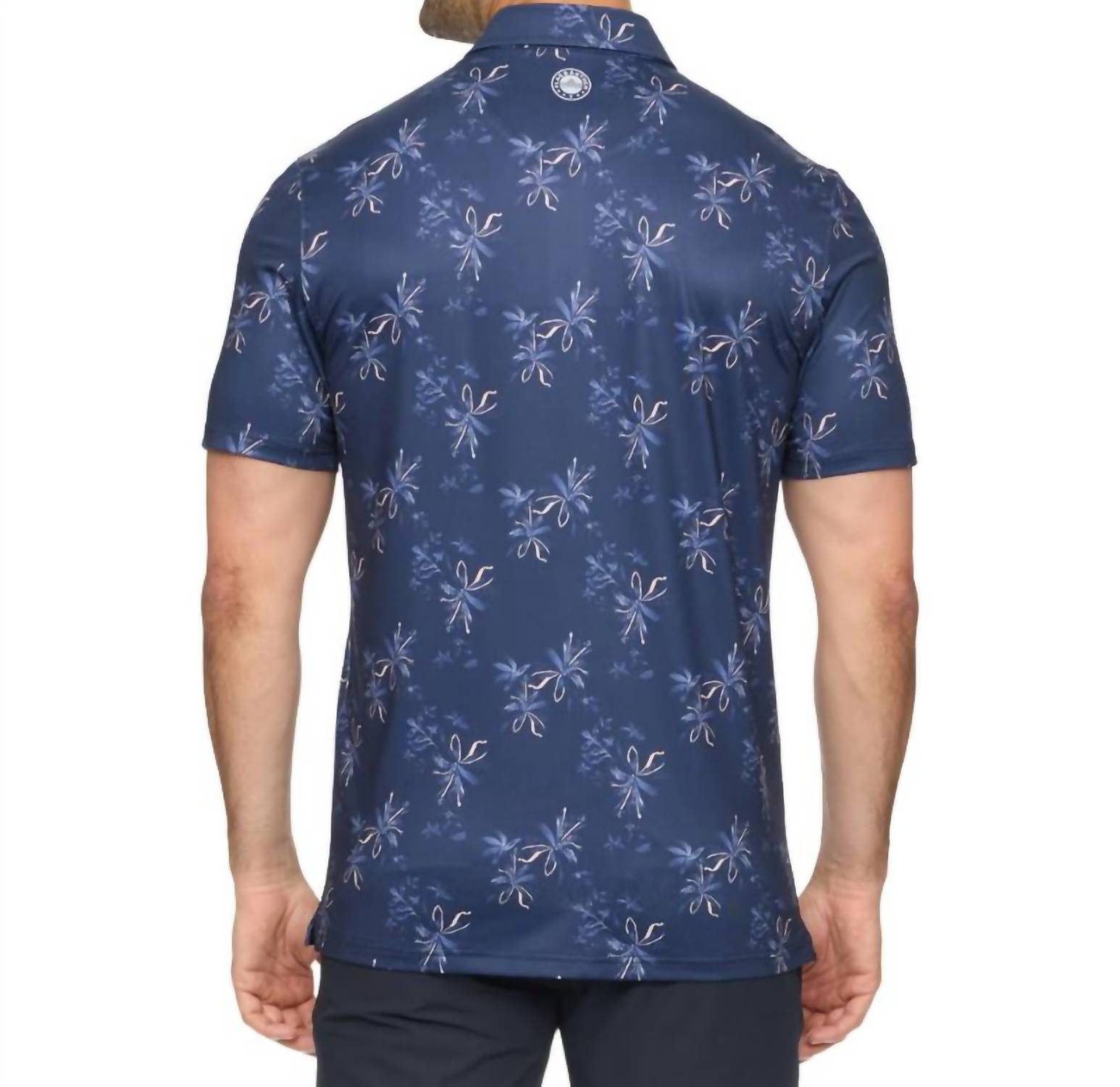 Flags & Anthem - Kingman Short Sleeve Floral Print Performance Polo