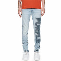 Purple Brand - Halftone Wordmark Denim Skinny Jeans