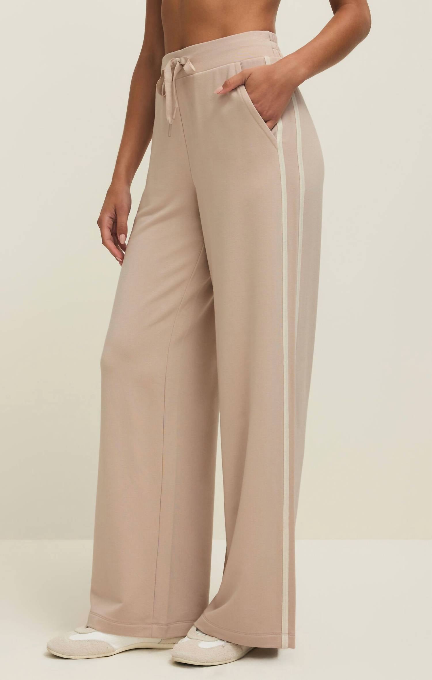 Z Supply Layover Track Pant in parchment - women's pants - view 4