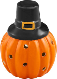 Mudpie - Pumpkin Pilgram Light Up Sitter