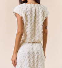 Lalavon - Short Sleeve Sequin Top