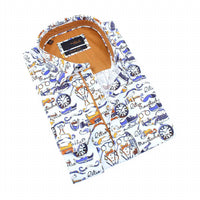 Eight X - Gentleman's Print Button Down Shirt