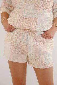 Sunkissed Coconut - Patchwork Quilted Shorts