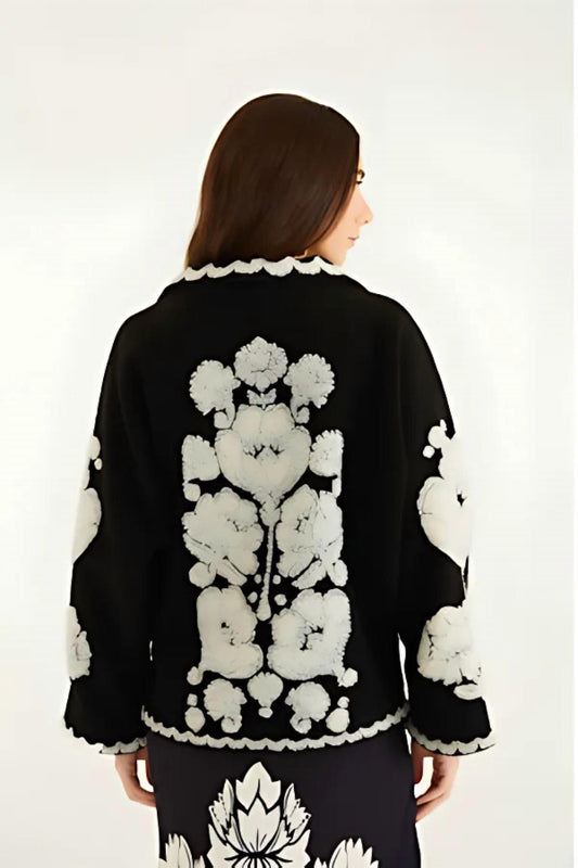 Farm Rio - Floral Arabesque Fleece Coat