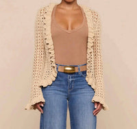 L'Agence - Solaris Crocheted Cardigan