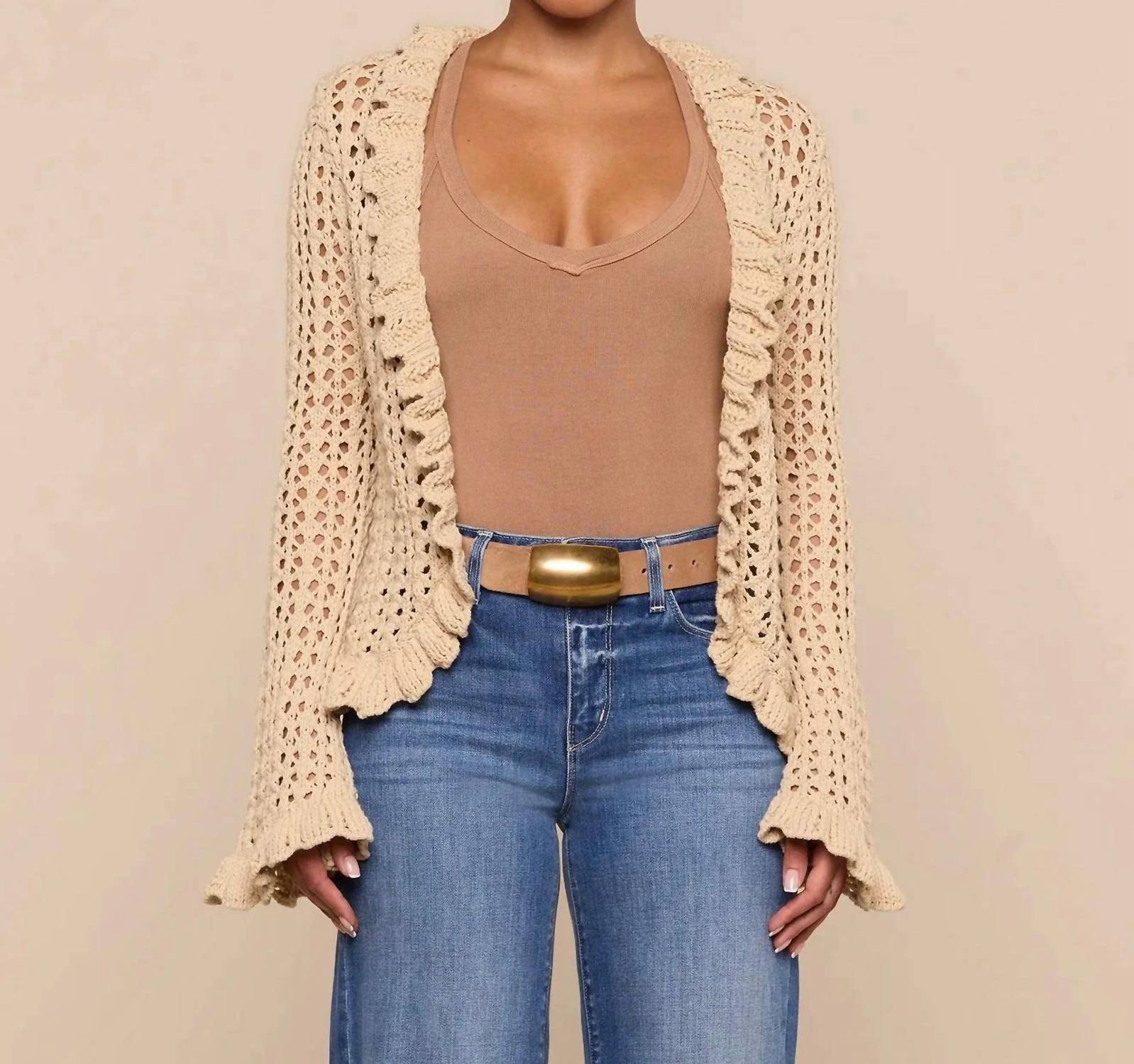 L'Agence - Solaris Crocheted Cardigan