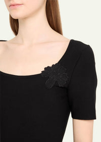 Oscar De La Renta - Carnation Guipure Lace Knit Midi-Dress