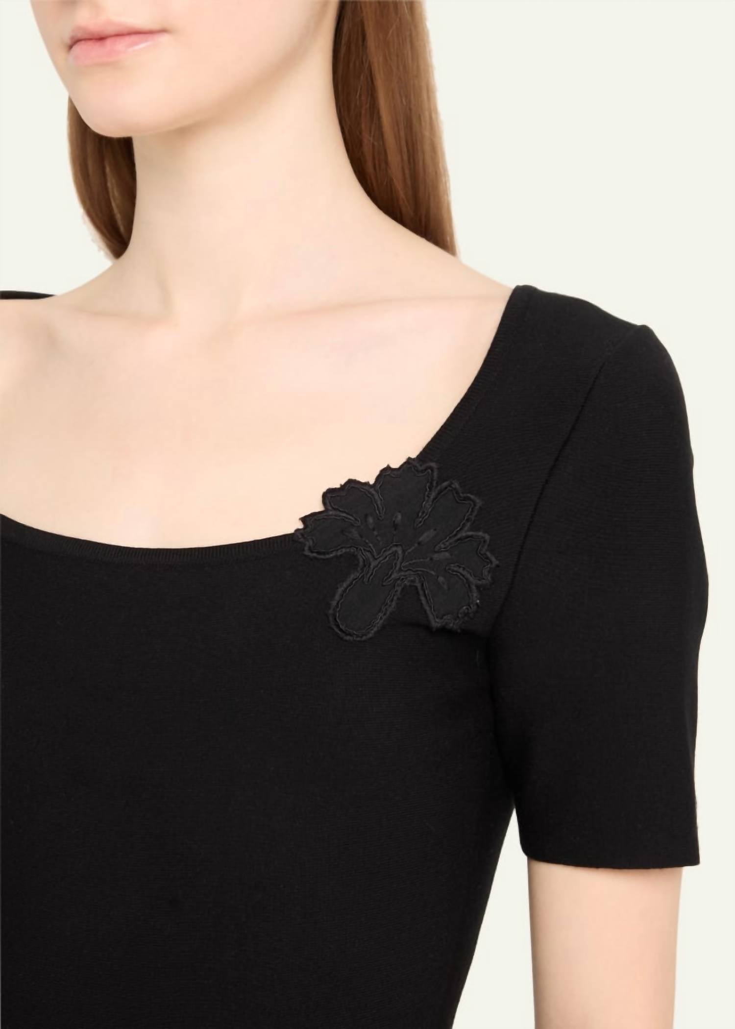 Oscar De La Renta - Carnation Guipure Lace Knit Midi-Dress
