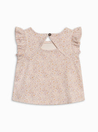 Colored Organics - Girls Ella Ruffle Sleeve Tank Top