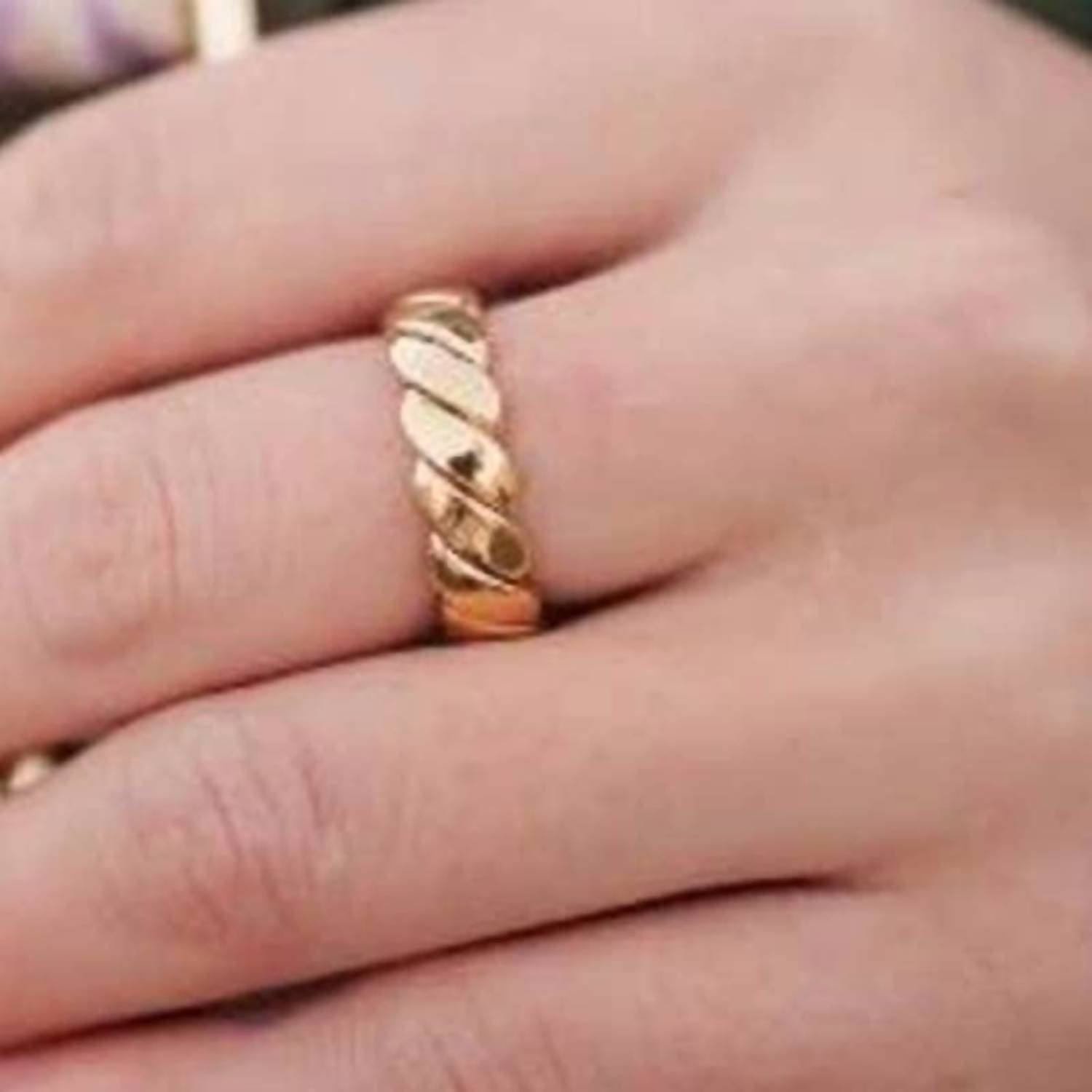 Pretty Simple - Braided Twist Cuff Accent Ring