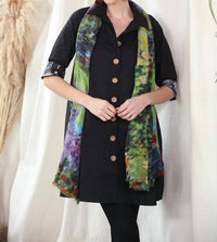 Kikisol - A-Line Jacket With Buttons & Pockets