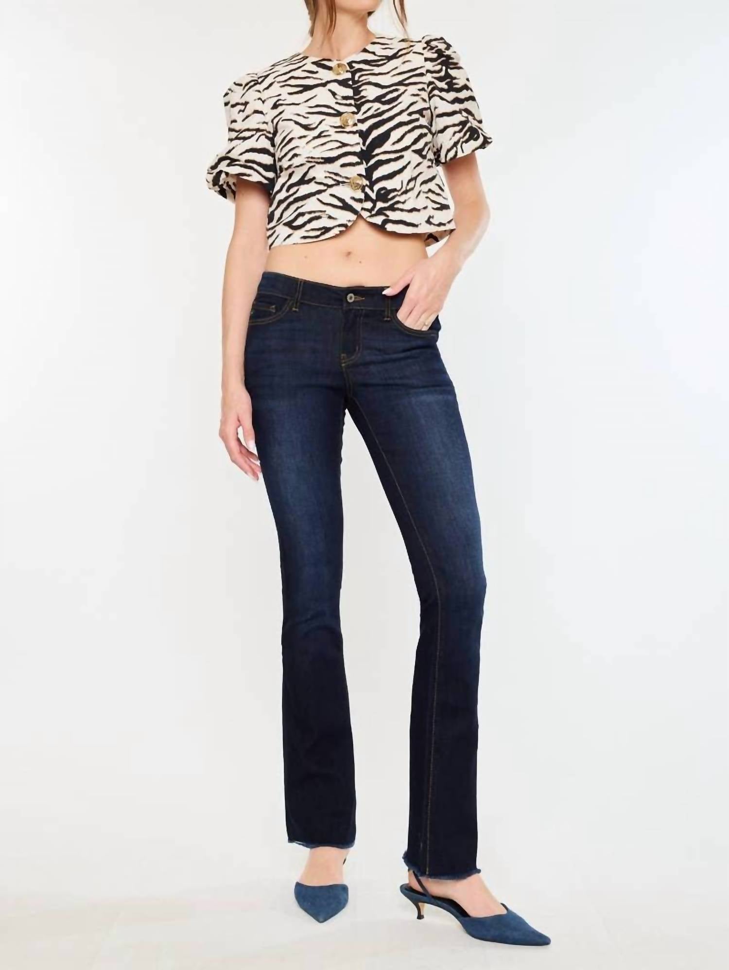 Kancan - Low Rise Bootcut Jeans
