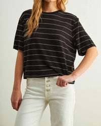 Miou Muse - Stripe Cotton Linen Top