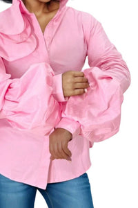 N By Nancy - Long Sleeve Button Down Top