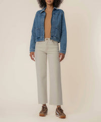 Kut From The Kloth - Genevieve Zip Front Jacket With Slant Pockets