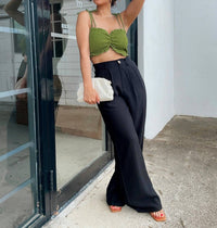 Miou Muse - Boss Girl High Waisted Trousers