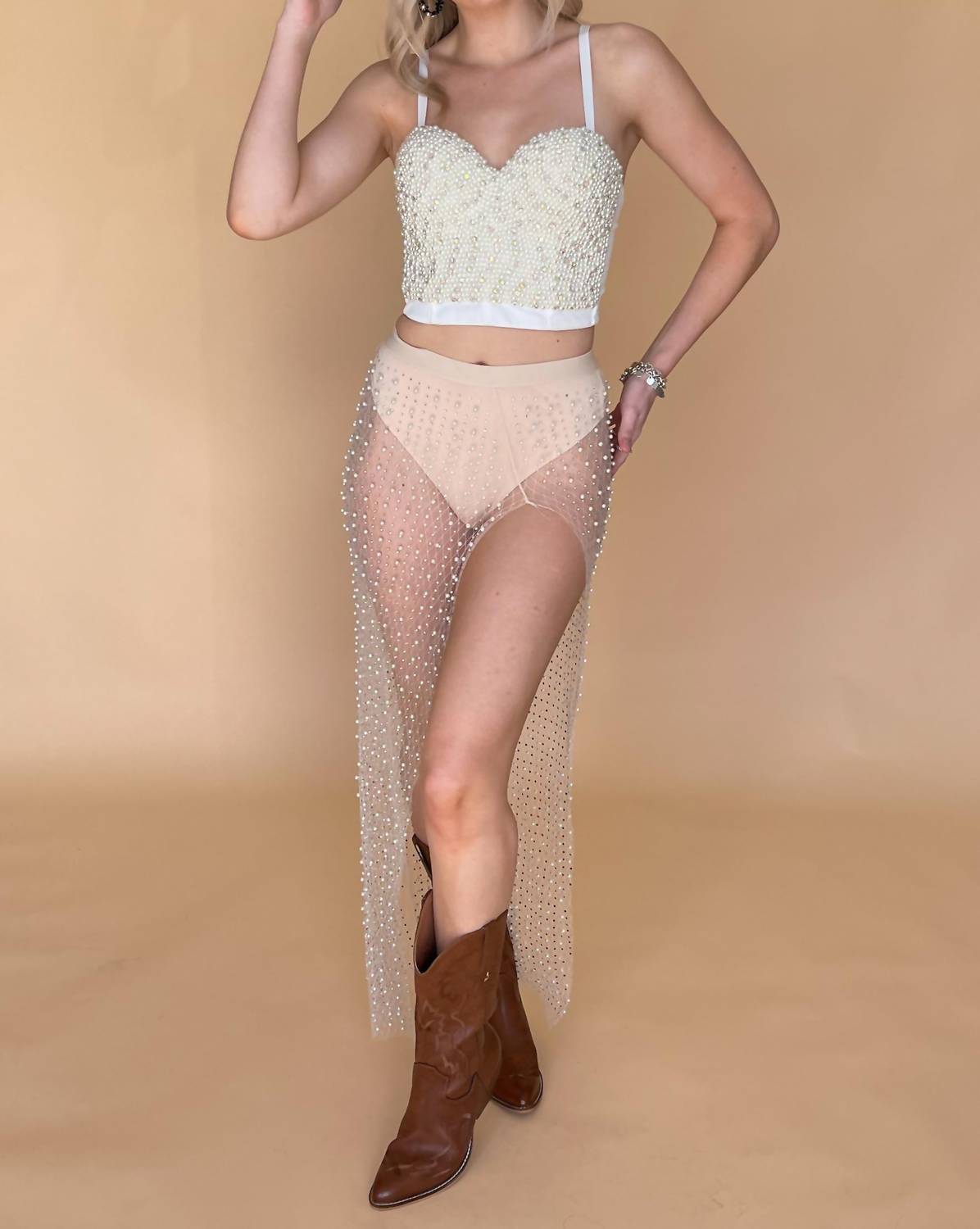 Hot & Delicious - Luna Pearl Maxi Skirt
