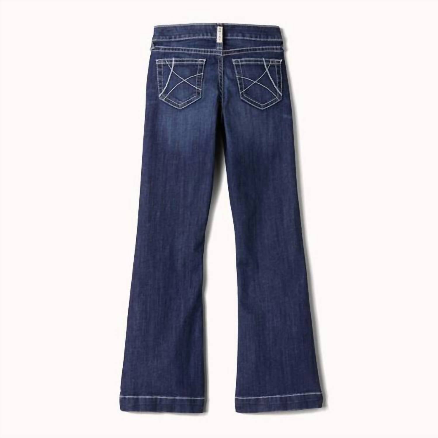 Ariat - Girl's Trouser Mid Rise Stretch Ella Wide Leg Jean