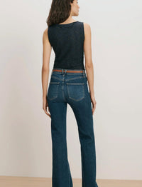 Veronica Beard Selah Tank in navy - women's tank top - detail view